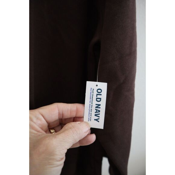 Old Navy Women Sz XL French Roast Brown Oversized French Terry Tunic Sweatshirt - Picture 4 of 9